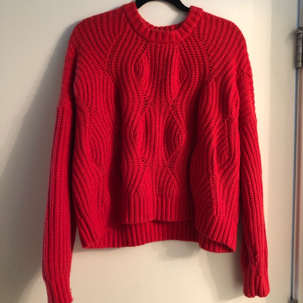 Madewell cable knit sweater